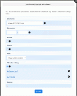 Editing an attachment