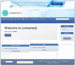 A screen-shot from a default Composr site