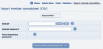 Importing members from a CSV spreadsheet file