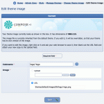 The &quot;edit theme image&quot; form