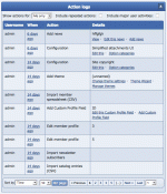 The action log