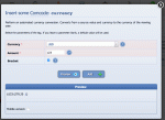 Sample form for adding a Comcode tag selected from the long list to the right