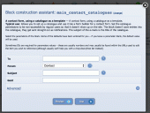 The <kbd>main_contact_catalogues</kbd> block form