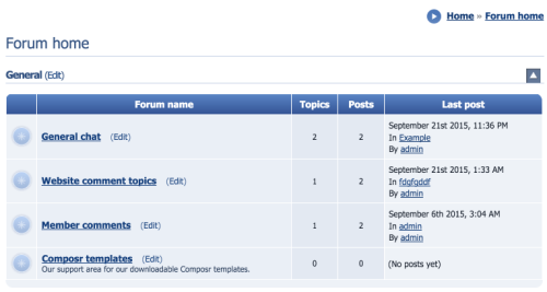 Viewing our forum changes