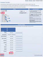 Setting permissions in the Permissions Tree Editor