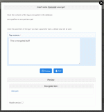 Sample form for adding a Comcode tag selected from the long list to the right