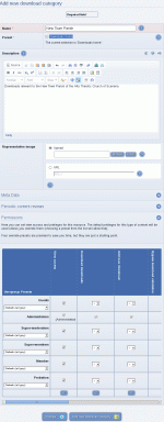 Adding a download category for the NewTown Parish subcommunity