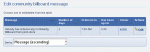 Managing community billboard messages in the queue