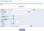 Upon first login, members must complete their profile, if the &quot;Ensure completed profiles&quot; configuration option (Admin Zone &gt; Setup &gt; Configuration &gt; User/usergroup options &gt; Log in) is enabled