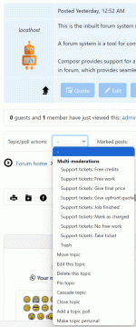 Using a multi-moderation