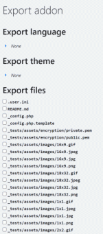 Exporting an addon (1)