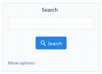 The search block for use in panels (different to the search block in the header)