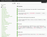 Composr has a well documented API (compiled out)