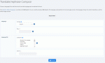 Choosing a language and language file to edit in the language editor