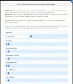 Embedding a recommend module (you cannot see, but in this case I am adding it inside the body of a news post)