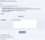 Adding pages to a wiki via the tree editor