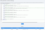 Parental controls XML configuration