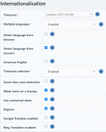 Language configuration