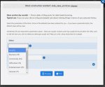 Sample form for adding a block selected from the long list to the right